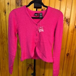 Studio Y Pink Button-Up Sweater